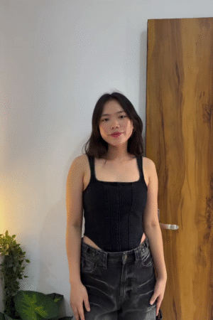 Square Neck Hanky Hem Tank Top The Perfect Blend of Elegance and Edge