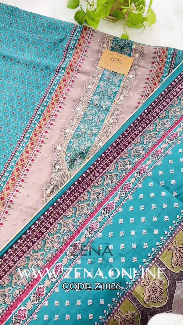 Embrace Tradition with a Personal Touch: The Magic of Embellished Unstitched Dress Material - Image 2
